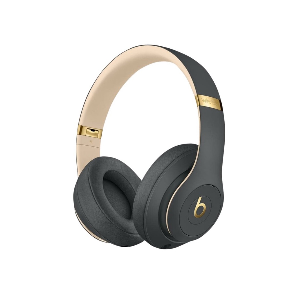 Beats by Dre Studio Headphones Gold and Dark grey.